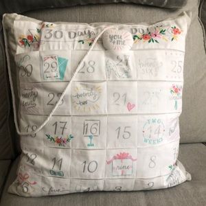 30 DAYS TIL I DO PILLOW